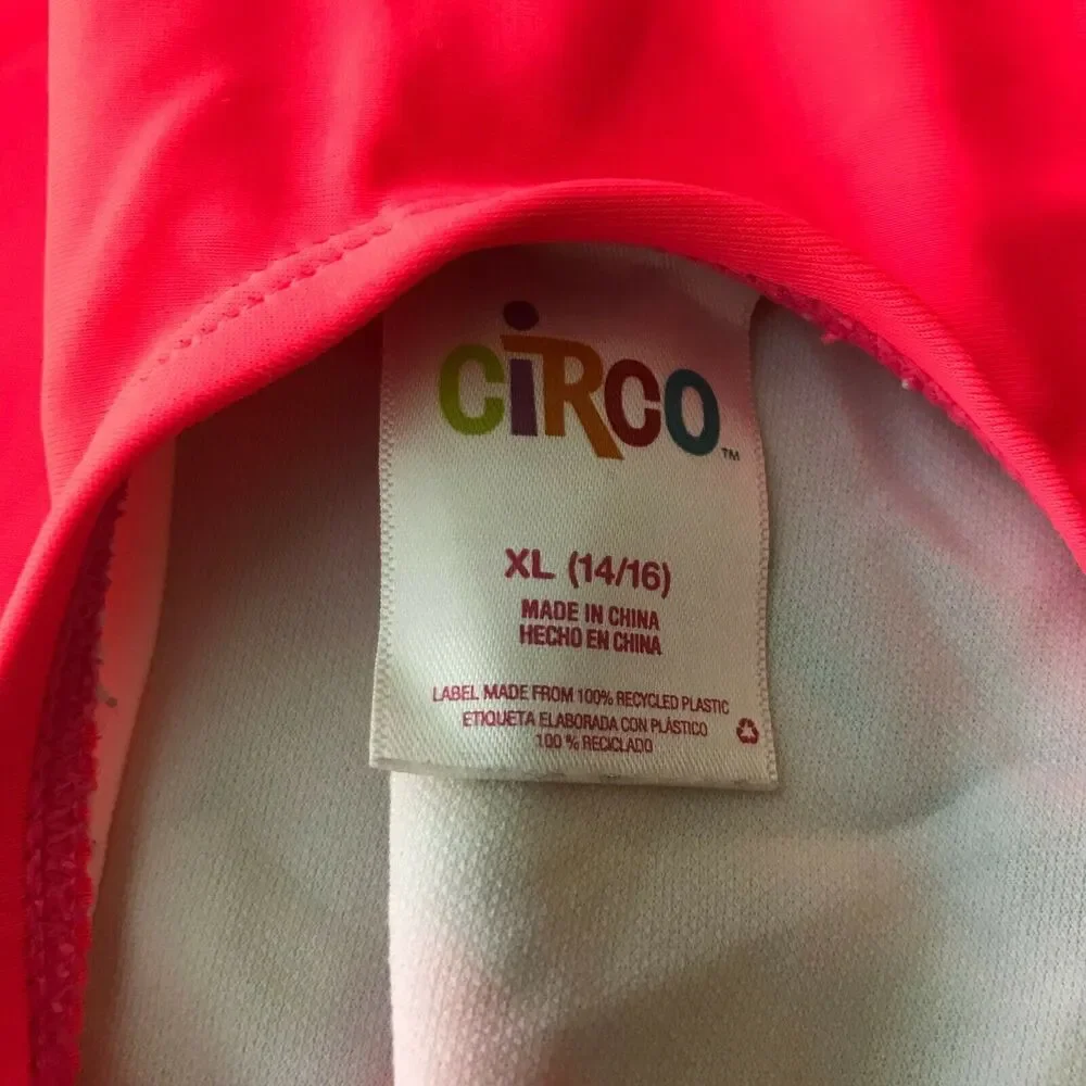 Circo Girl Swimsuit One Piece Striped XL